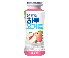 하루요거트 병 복숭아